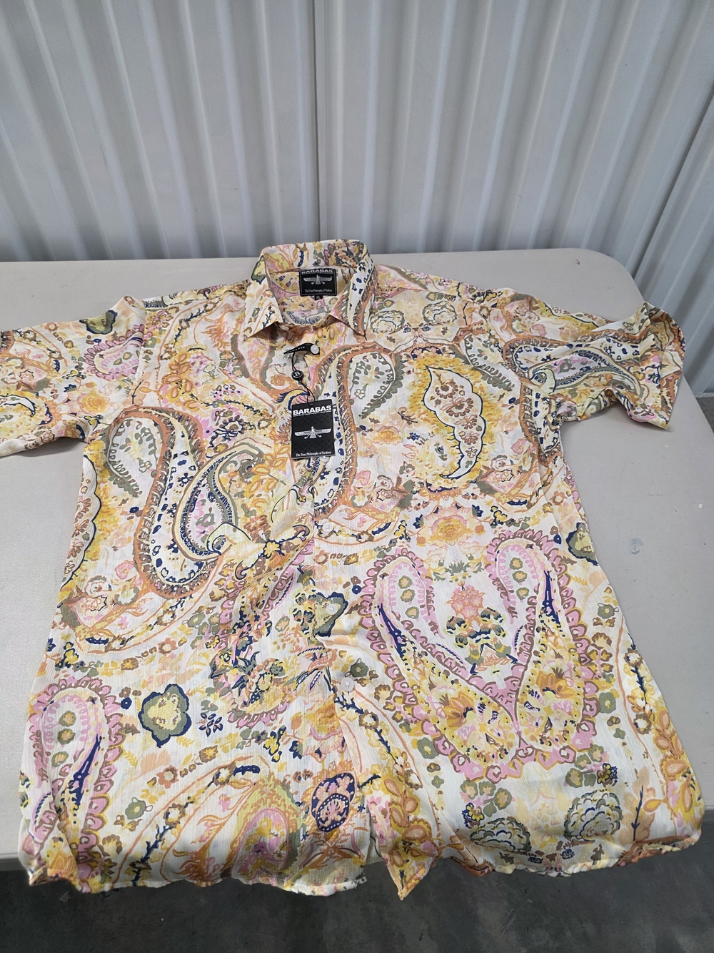 Barabas Slim Fit Button Down Shirt Men's Size XL NWT